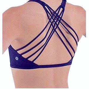 Lululemon Free To Be Bra Small Dark Blue